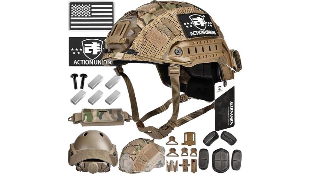 tactical airsoft helmet set