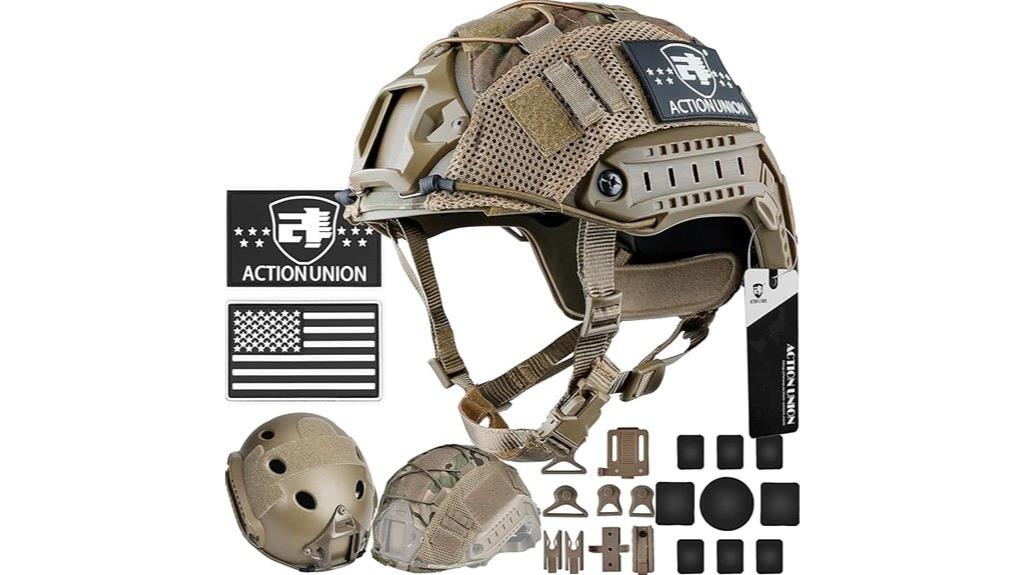 tactical airsoft helmet set
