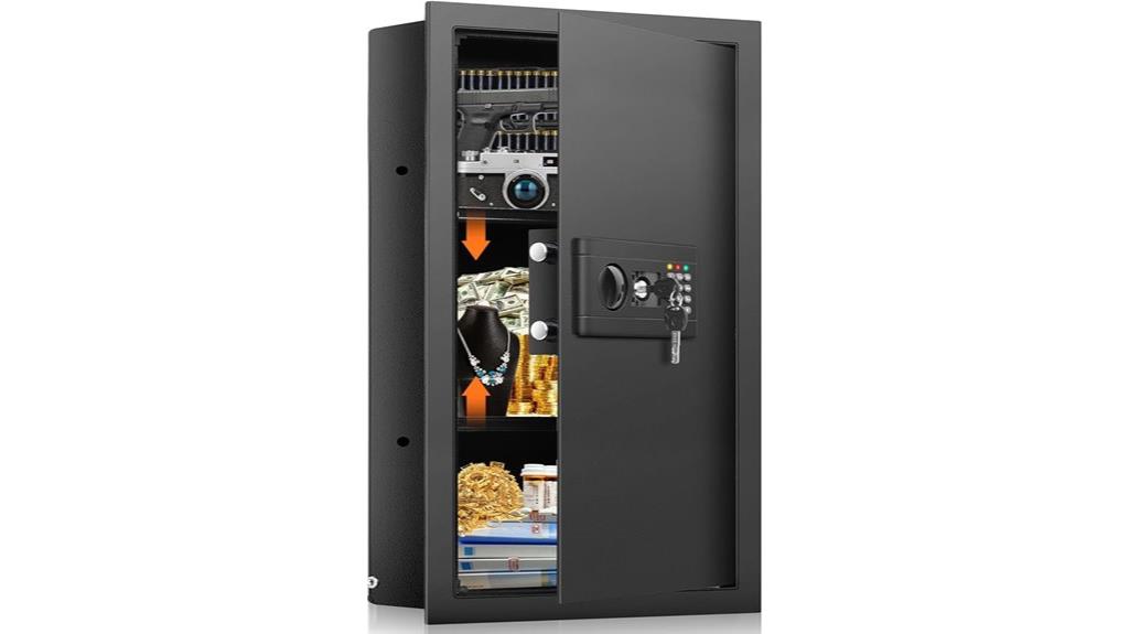 tall black fireproof safe