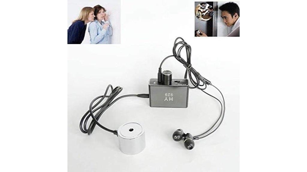 thru wall microphone amplifier system
