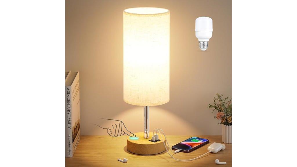 touch lamp with usb