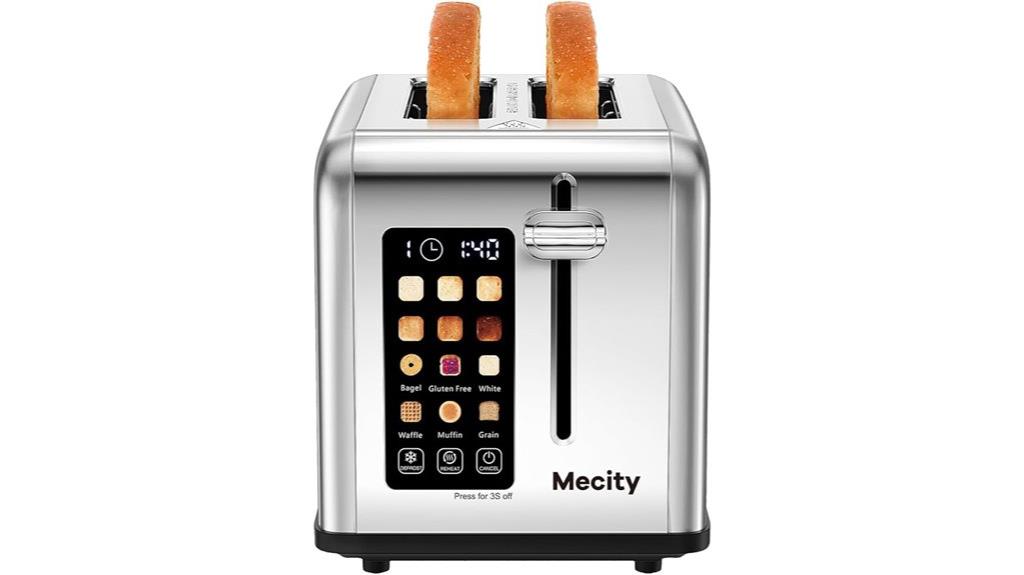 touchscreen two slice toaster