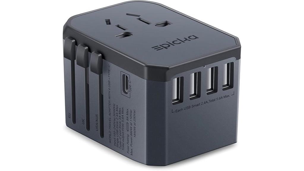 travel adapter with usb