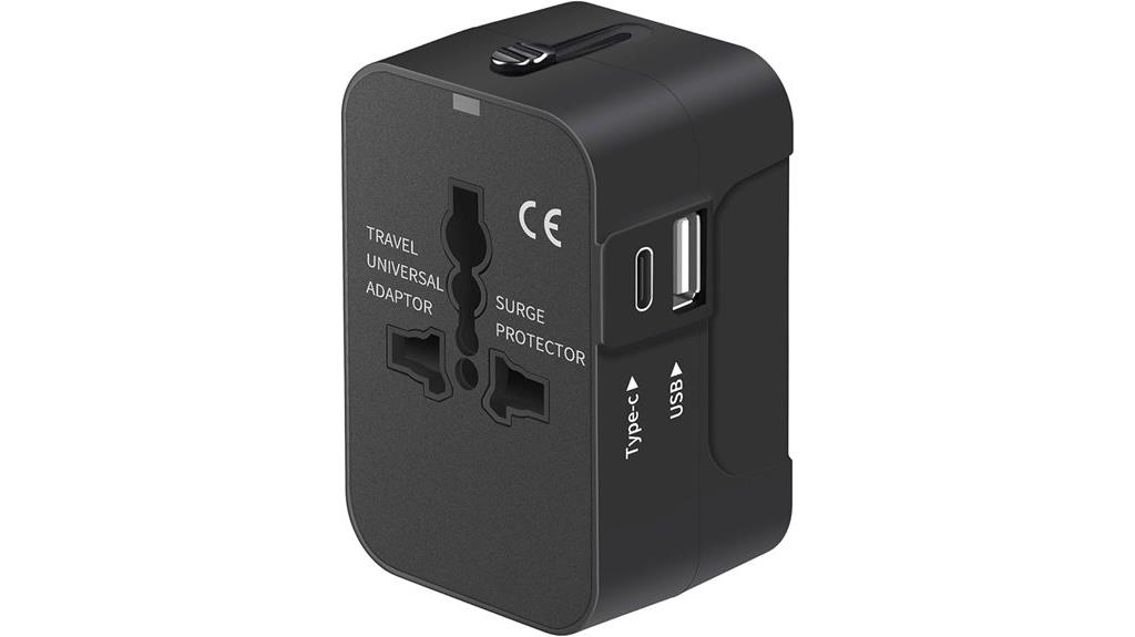 travel adapter with usb c