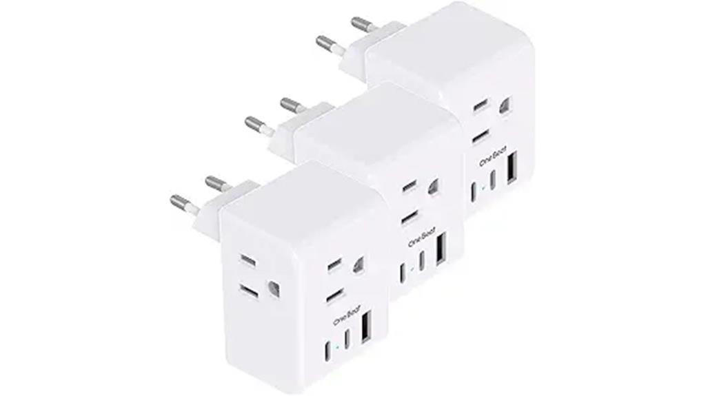 travel plug adapter set