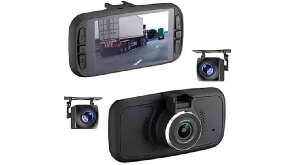 triple camera 2k dashcam