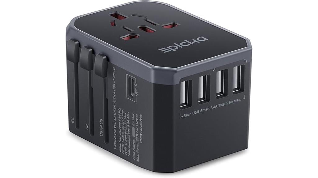 universal travel adapter usb