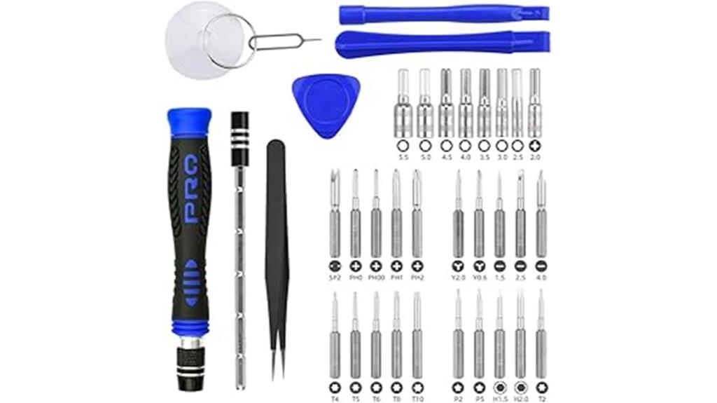 versatile screwdriver set included