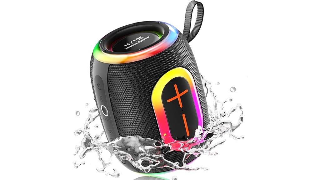 waterproof bluetooth speaker with rgb