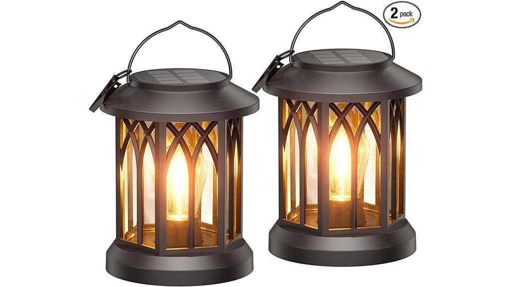 waterproof solar outdoor lanterns