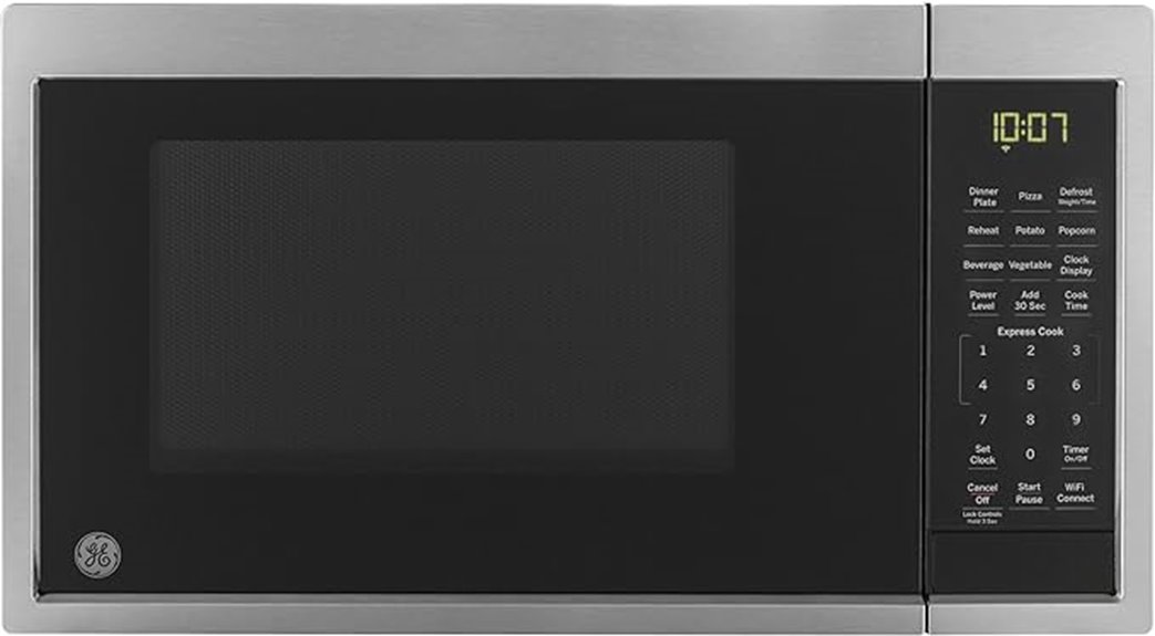 wifi enabled countertop microwave
