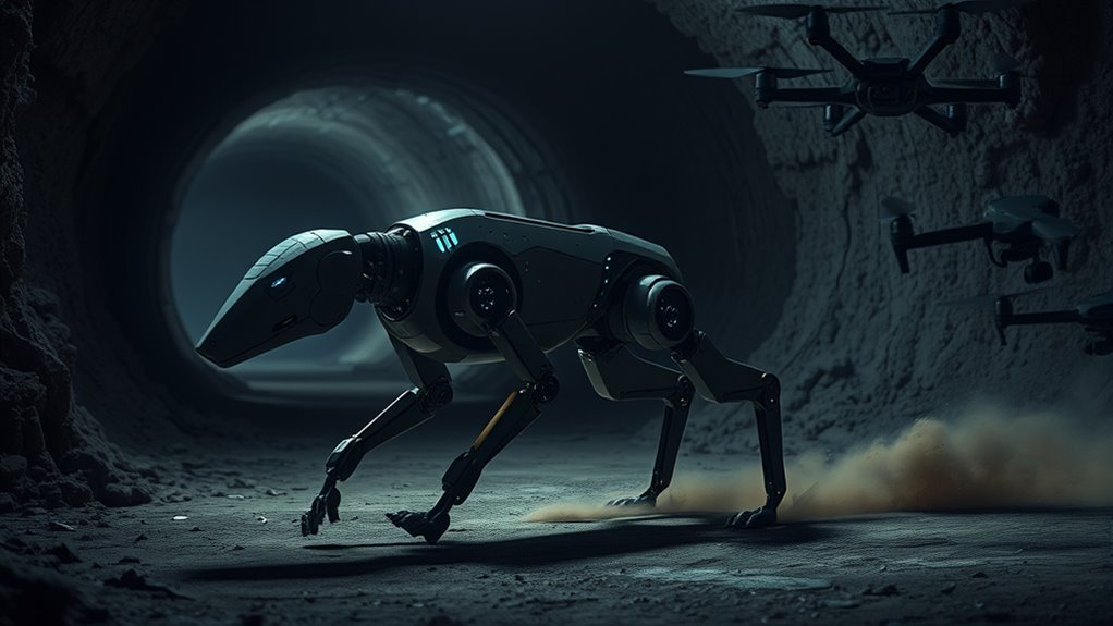 drones and robotic canines in warfare