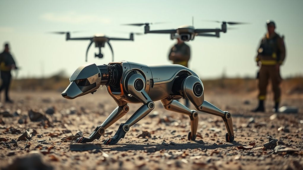 robot dogs aid bomb disposal