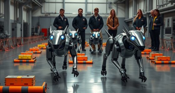 robot dogs bomb disposal training