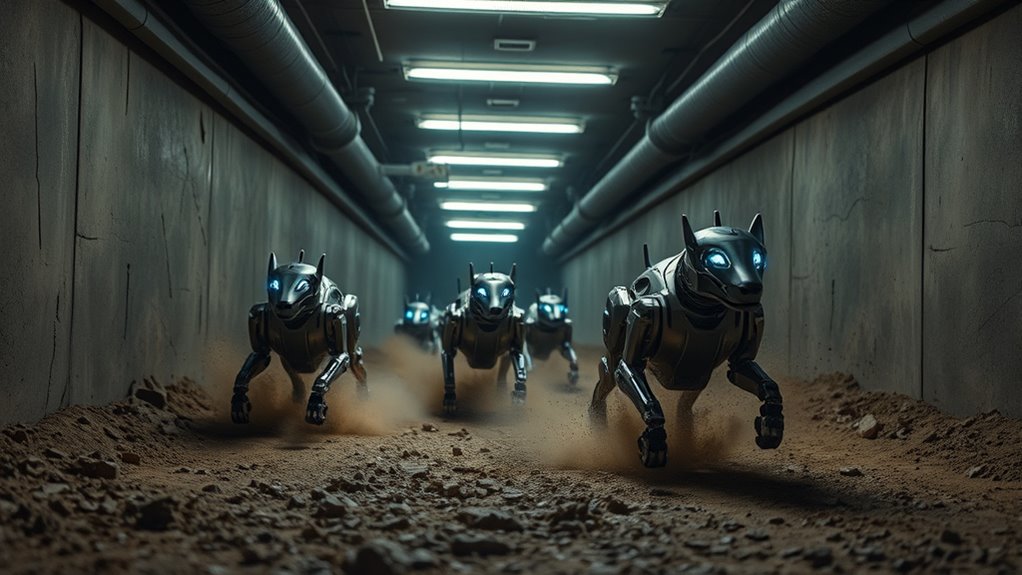 robot dogs for tunnel warfare