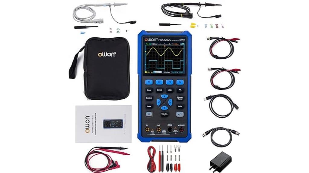 200mhz oscilloscope with multimeter