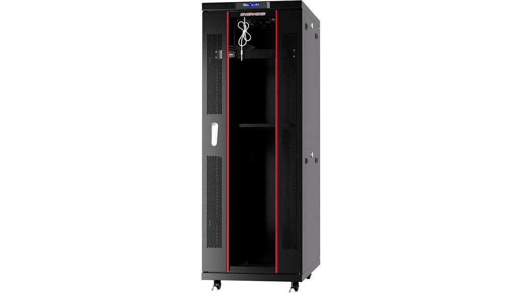 42u locking network cabinet