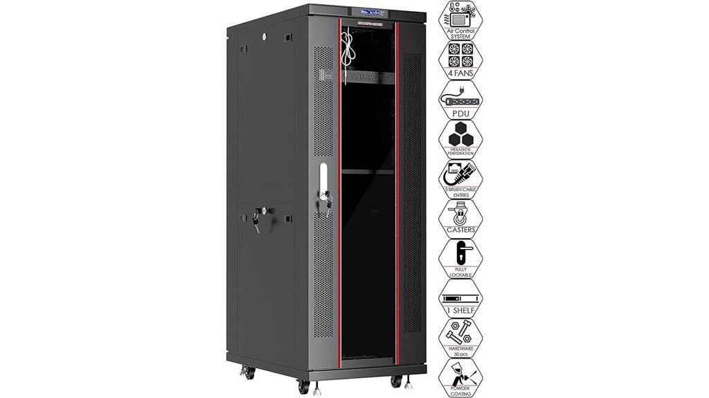 42u locking server rack