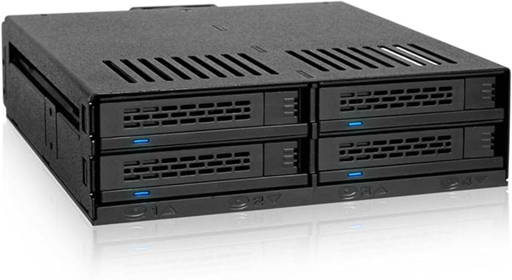 4 bay hot swap enclosure