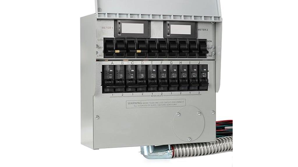 50a 10 circuit manual switch