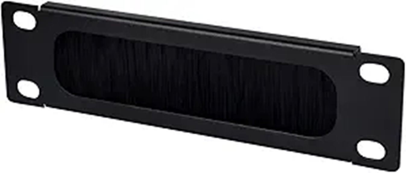 7 inch 1u cable panel