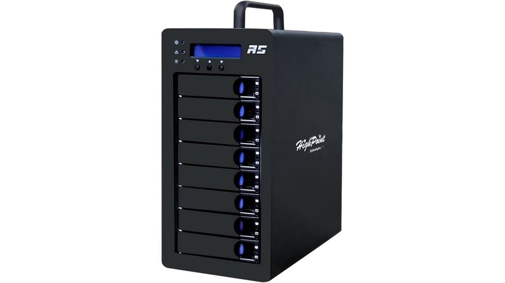 8 bay raid storage tower