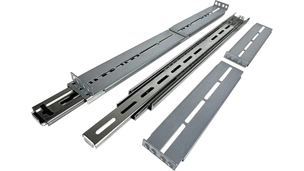 adjustable 2u 8u sliding rails