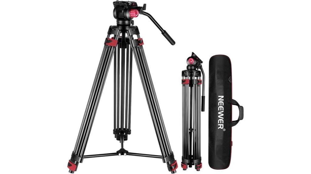 adjustable large fluid tripod