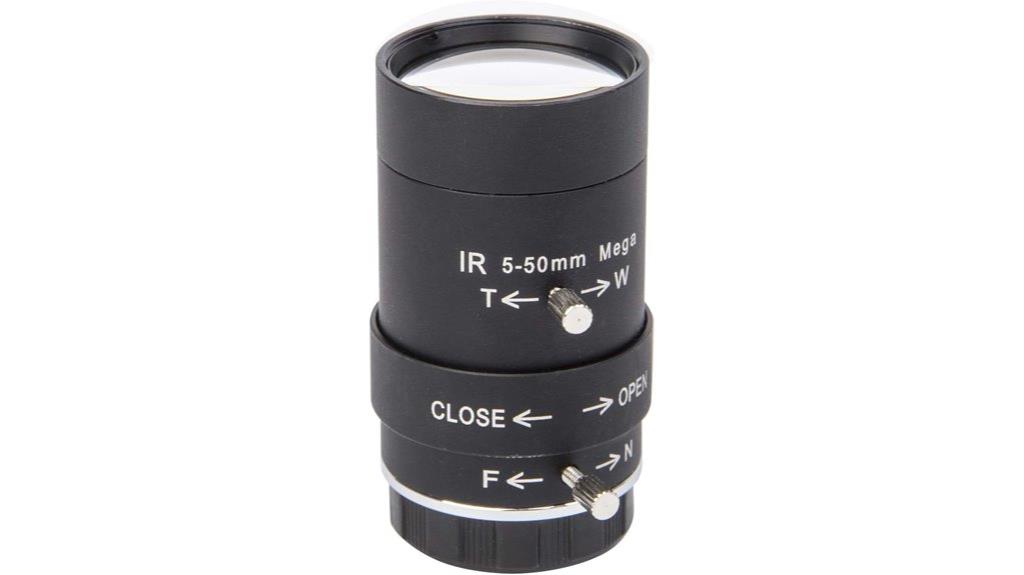 adjustable megapixel camera lens