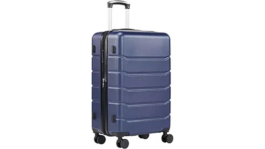 blue 20 inch spinner luggage