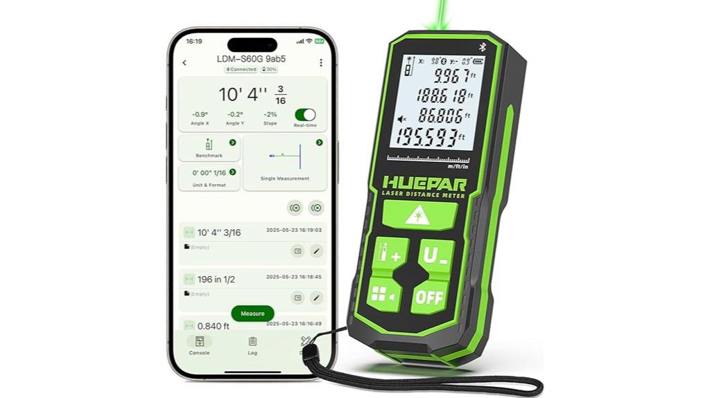 bluetooth rechargeable laser meter