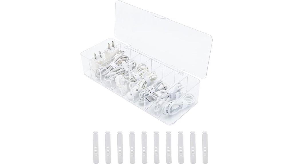 cable storage with ties