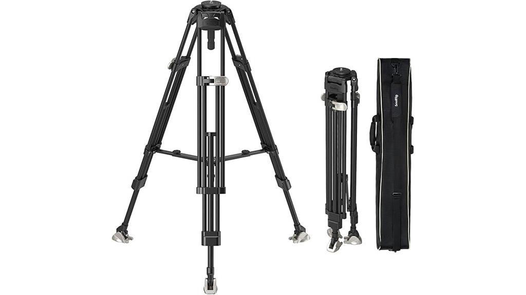 carbon fiber tripod with video bowl