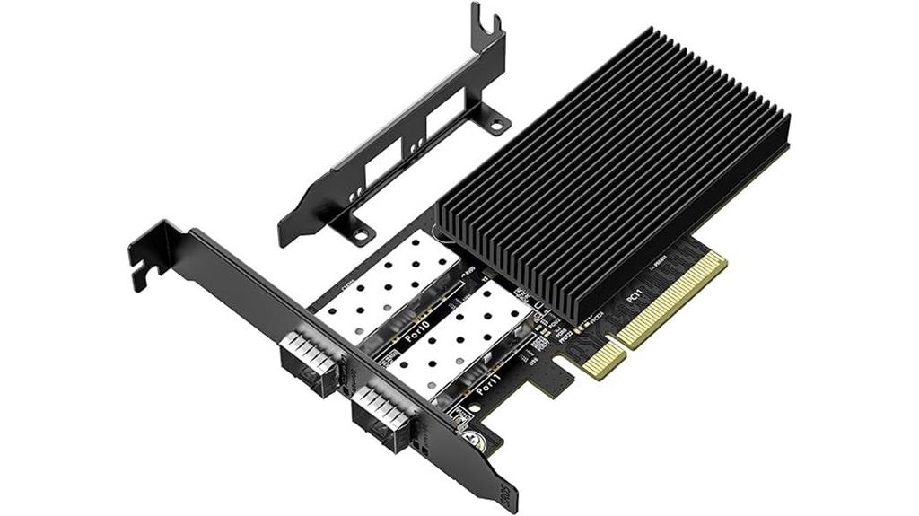 dual 10gbps sfp pcie