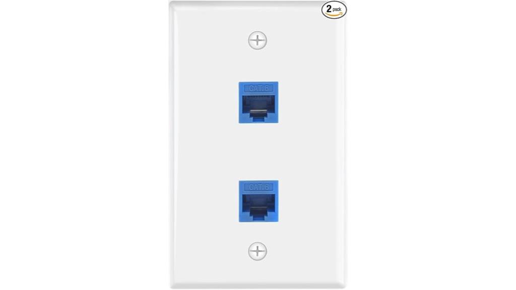 dual port ethernet wall jack