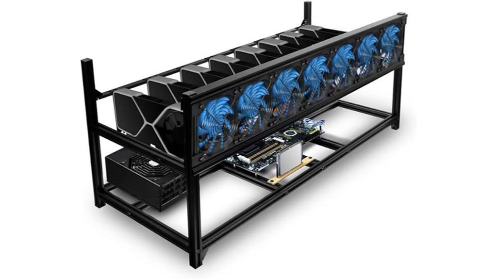 eight gpu mining frame