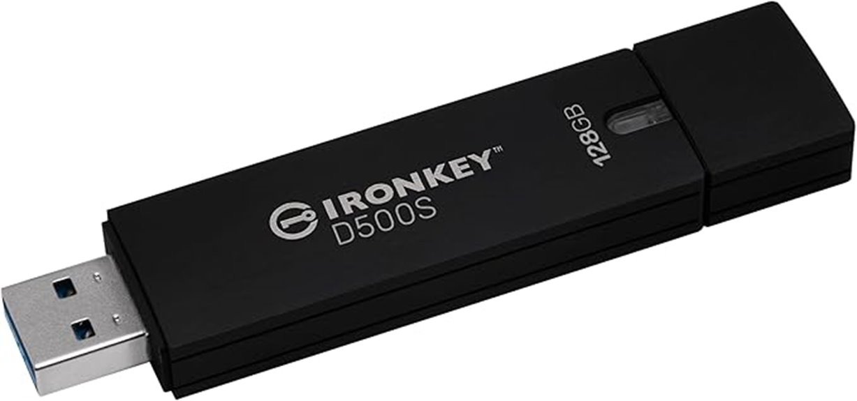 encrypted 128gb flash drive