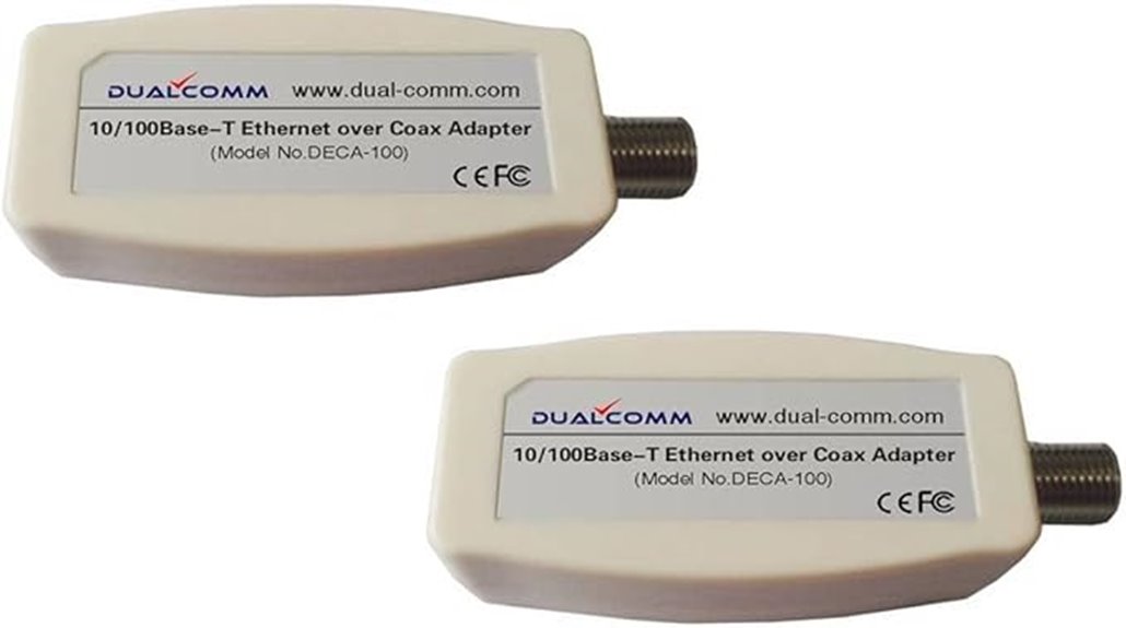 ethernet coax adapter twin pack