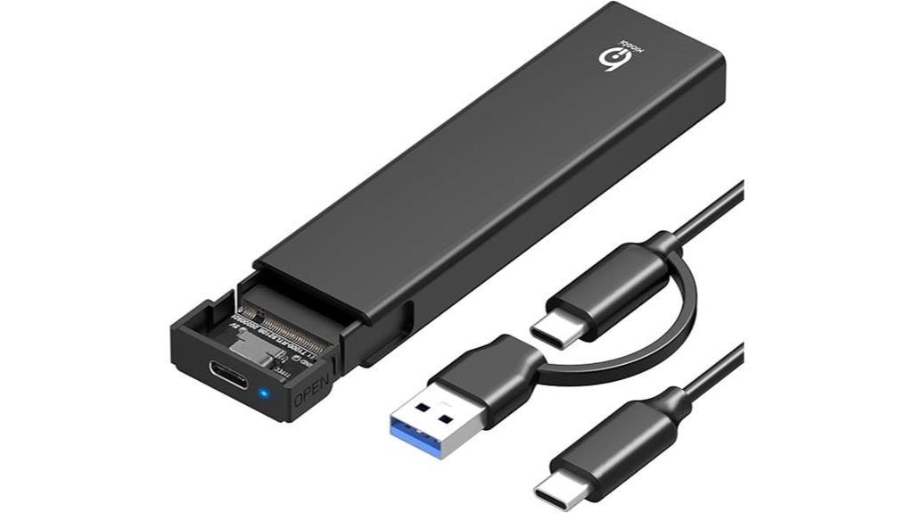 fast tool free ssd enclosure