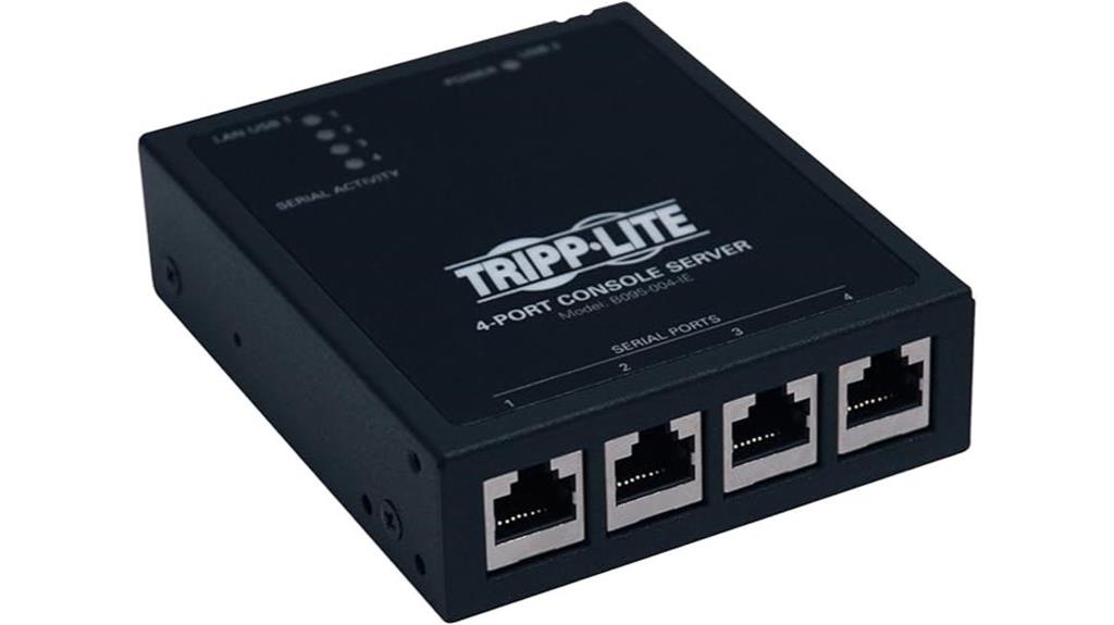 four port serial console server