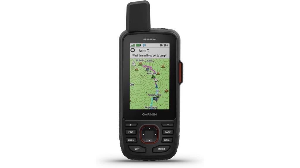 handheld gps with satellite communication