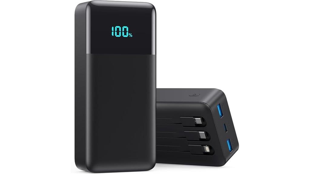 high capacity multi cable power bank