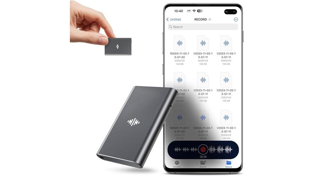 high capacity noise canceling recorder