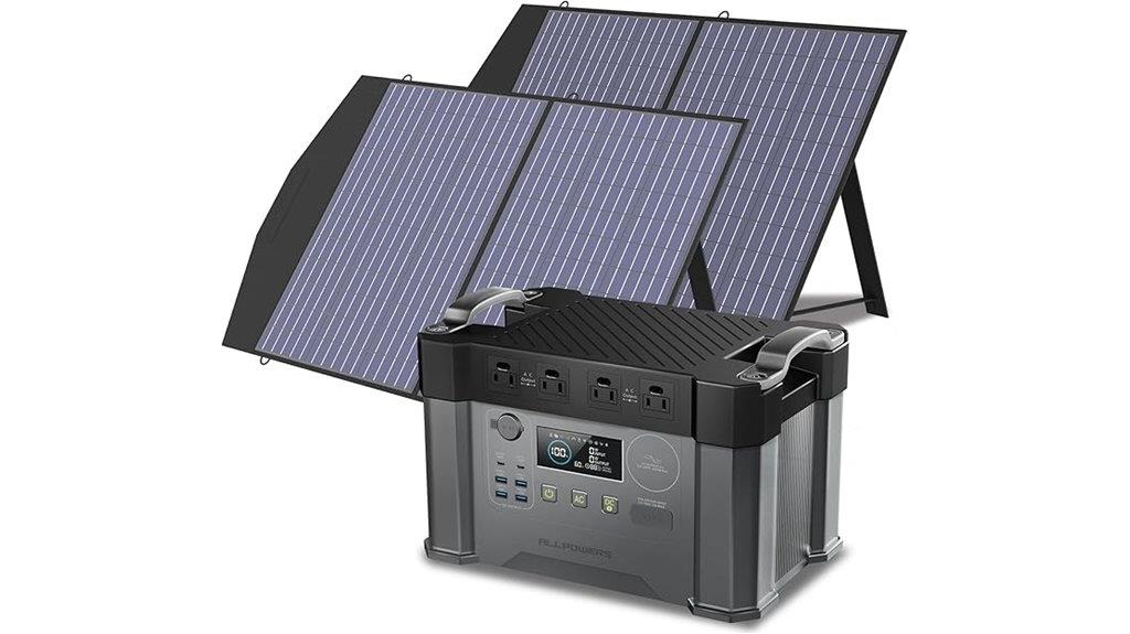 high capacity solar portable generator