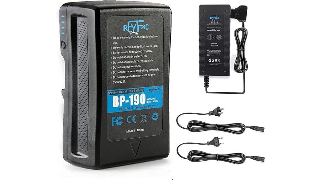 high capacity video camera battery