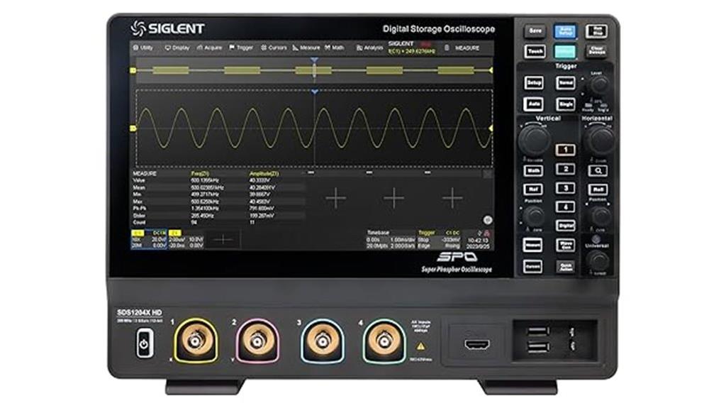 high resolution 200mhz oscilloscope