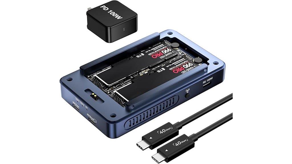 high speed dual monitor dock