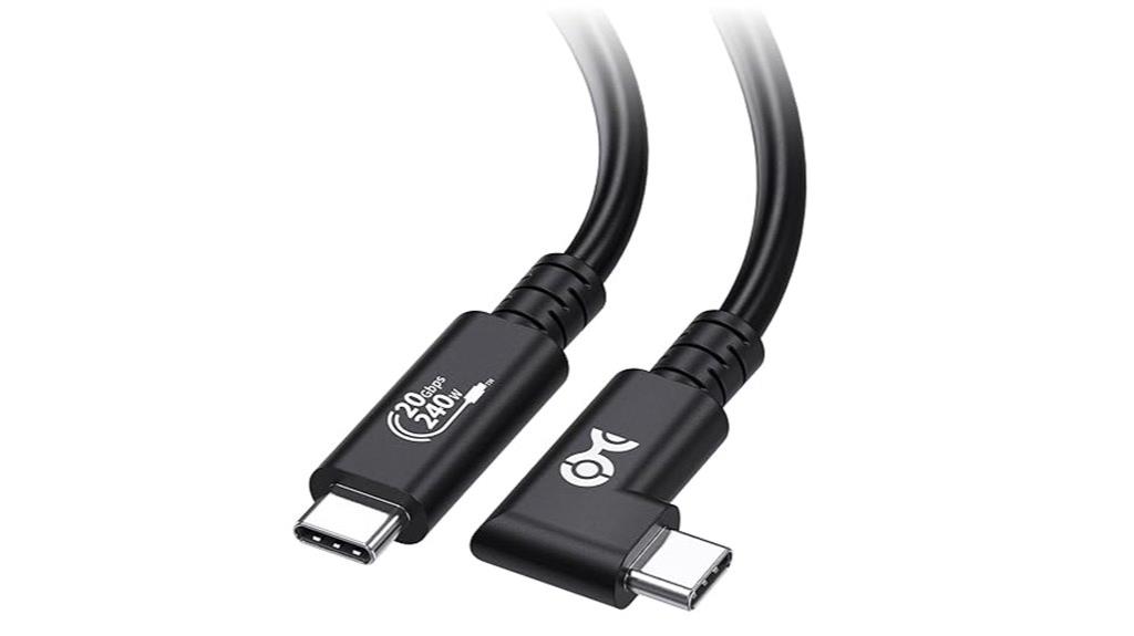 high speed right angle cable