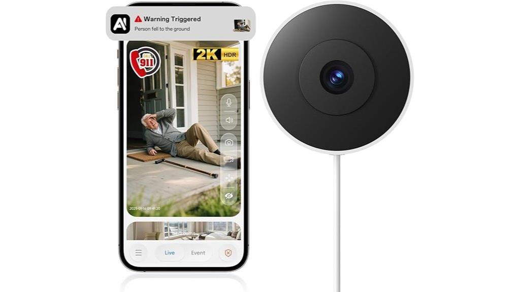 indoor wifi camera with night vision