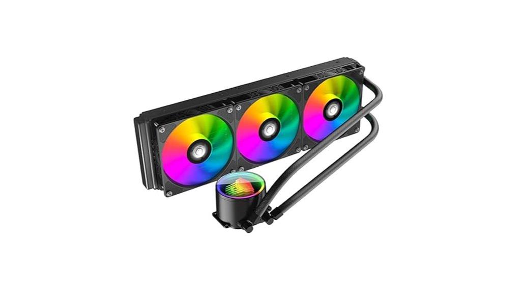 leopard themed 360 aio cooler